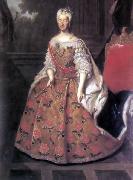 Louis de Silvestre Portrait de Marie-Josephe d'Autriche oil painting